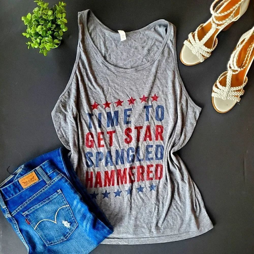 4rth of July, Let's get star spangled hammered T shirt